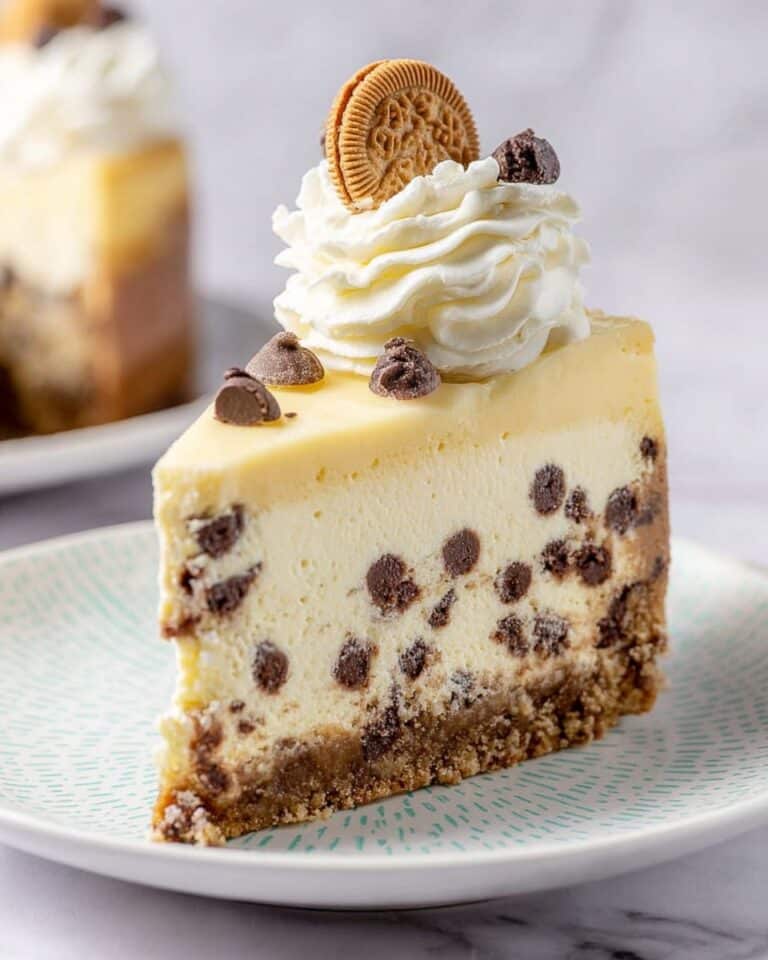 Chocolate Chip Cookie Dough Cheesecake Recipe