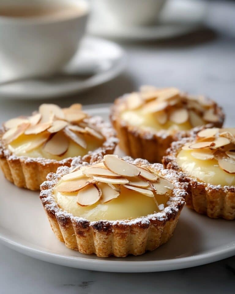 German Bee Sting Tartlets: Sweet Almond & Creamy Vanilla Delight Recipe