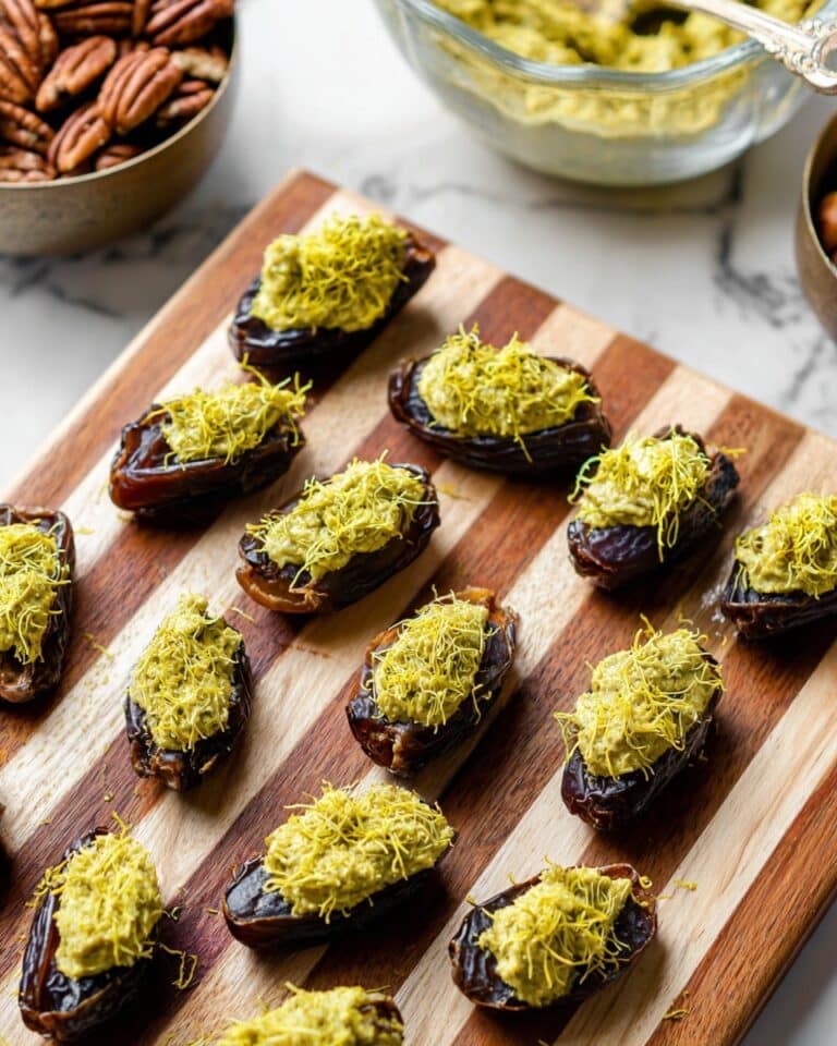 Dubai Stuffed Dates with Pistachio and Chocolate Recipe