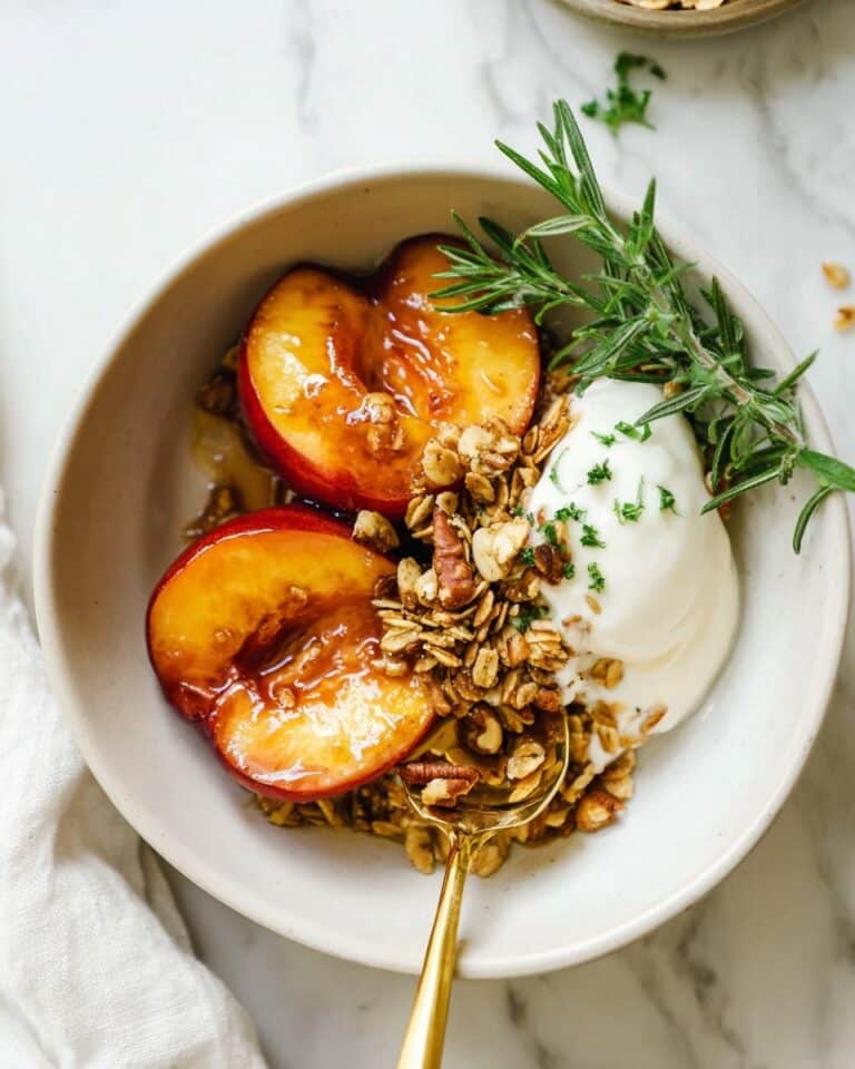 Baked Vanilla Cardamom Nectarines Recipe