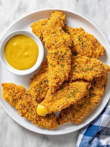 Crispy Baked Chicken Tenders with Parmesan and Panko Recipe