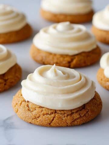 Pumpkin Cake Mix Cookies with Cream Cheese Frosting Recipe