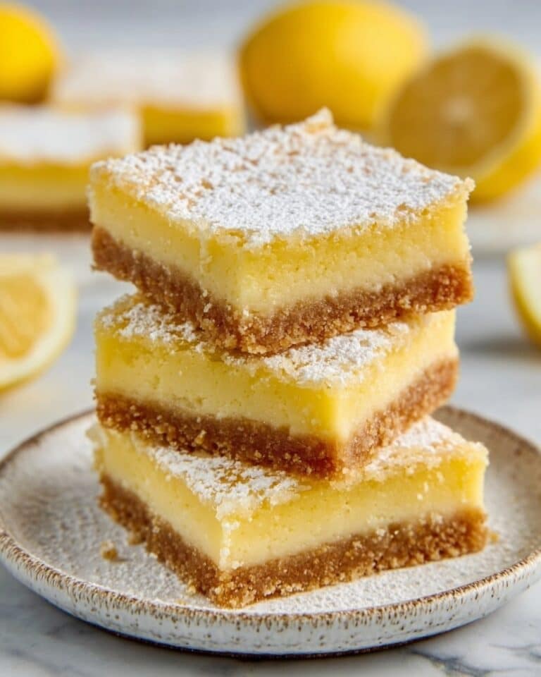 Lemon Squares with Graham Cracker Crust Recipe