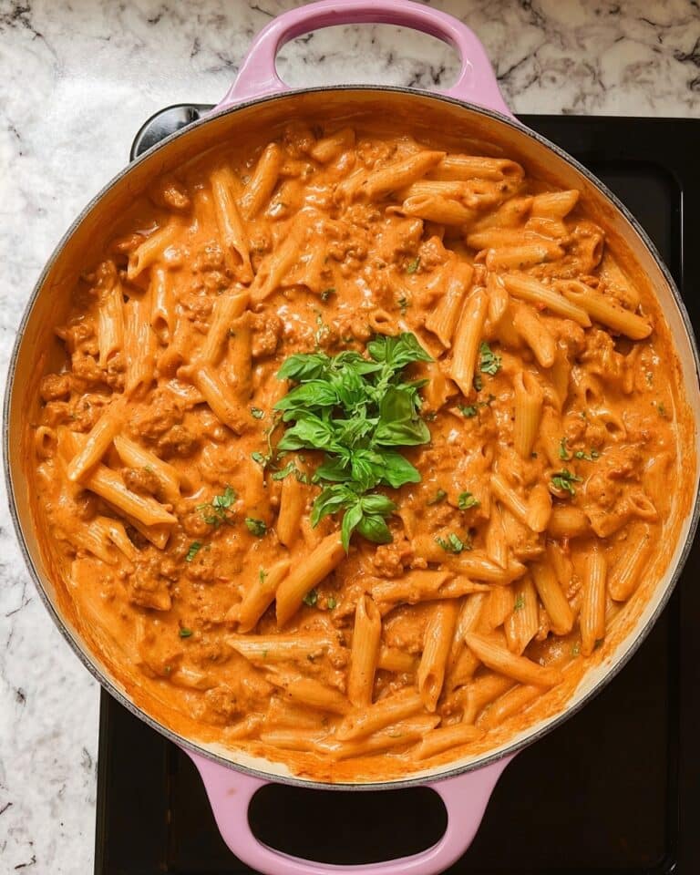 High Protein Creamy Beef Pasta Recipe
