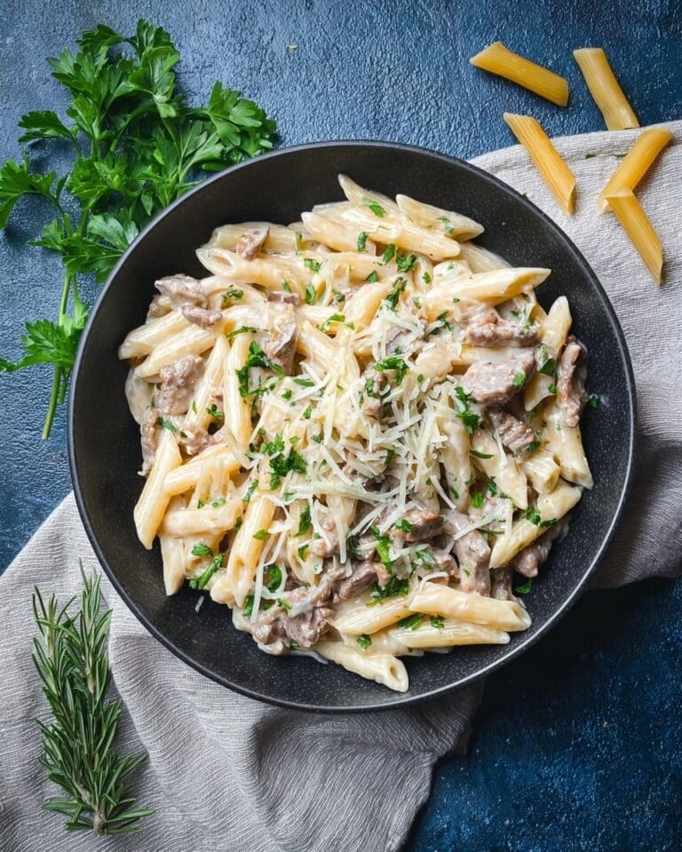 Creamy Steak Pasta Recipe