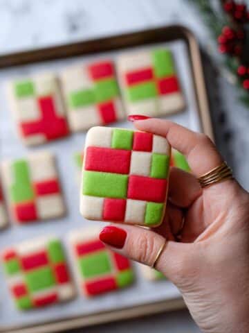 Checkerboard Shortbread Cookies Recipe