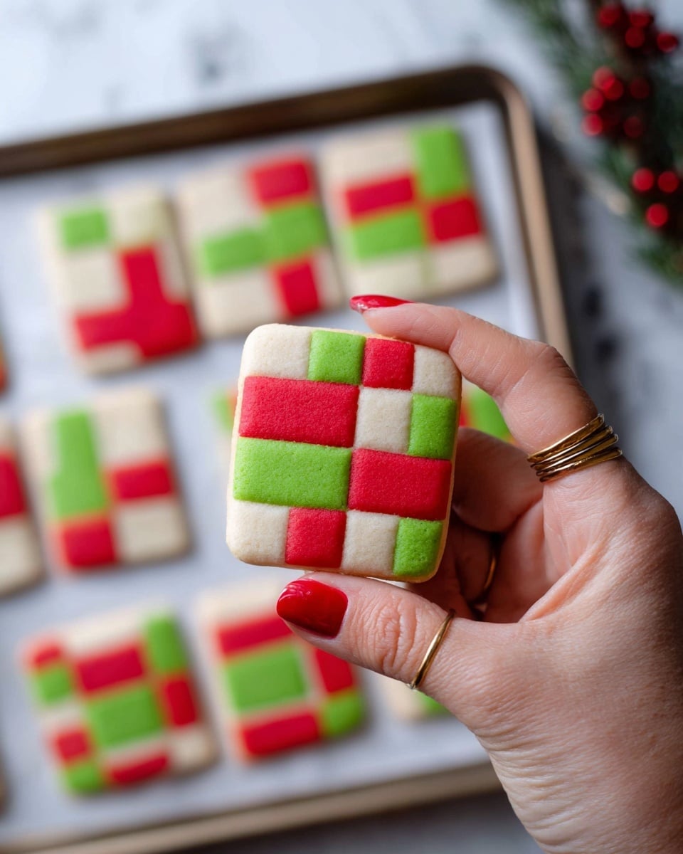 Shortbread Checkerboard Checkerboard Shortbread Cookies - Festive Holiday Treats to Impress