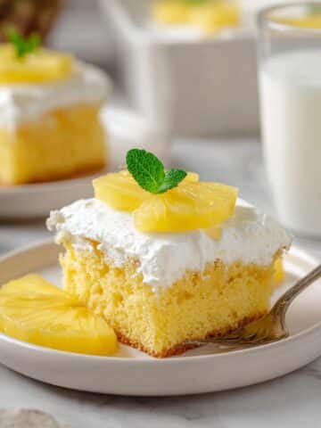 Easy Pineapple Cake with Fluffy Pineapple Frosting Recipe