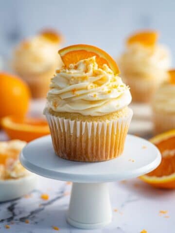 Orange Zest Cupcakes Filled with Orange Curd and Topped with Fresh Orange Buttercream Recipe
