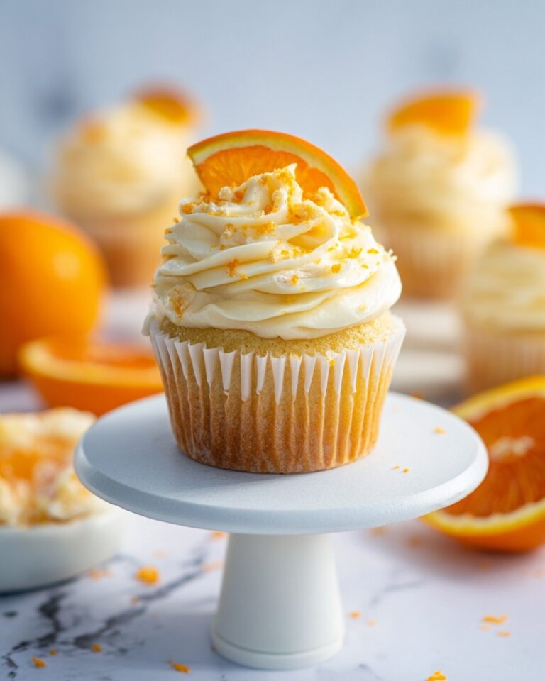 Orange Zest Cupcakes Filled with Orange Curd and Topped with Fresh Orange Buttercream Recipe