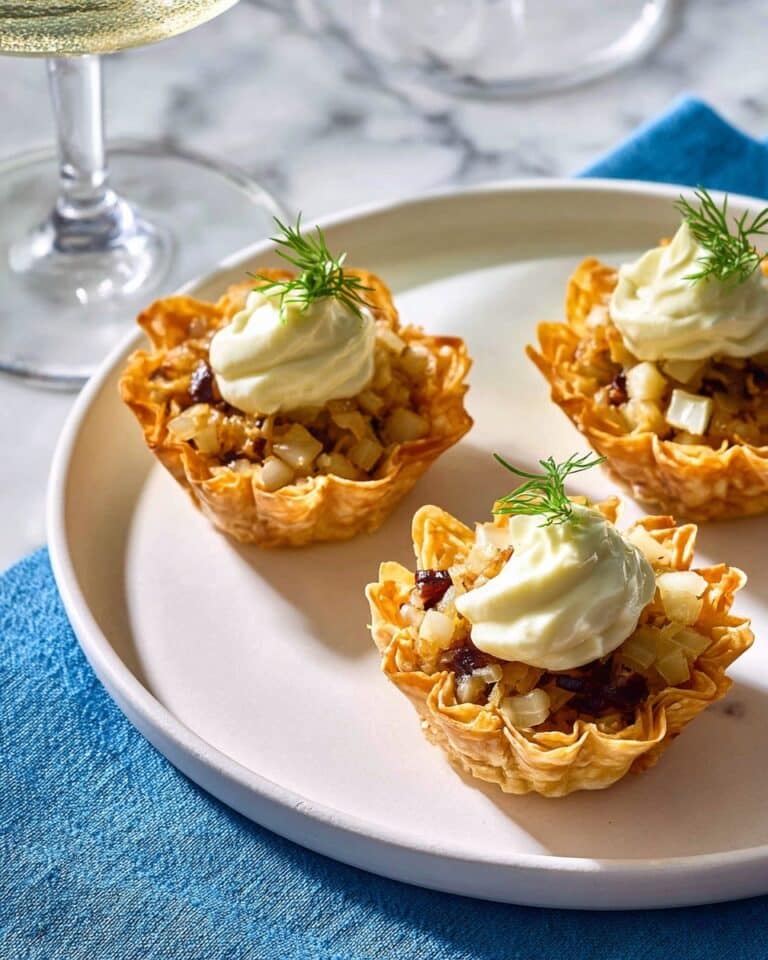 Fennel-Orange Phyllo Cups with Oil-Cured Olives and Goat Cheese Recipe