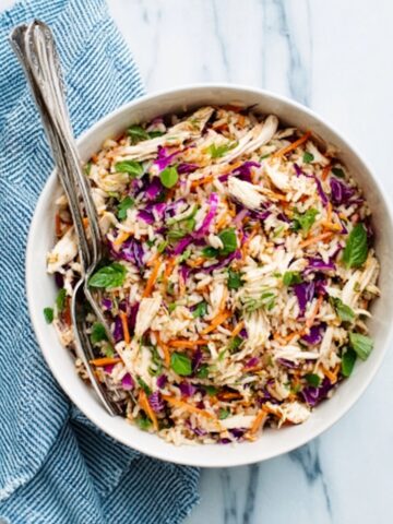 Thai Chicken Pasta Salad with Homemade Peanut Dressing Recipe