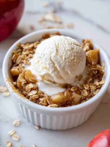 Single Serve Microwave Apple Crisp Recipe