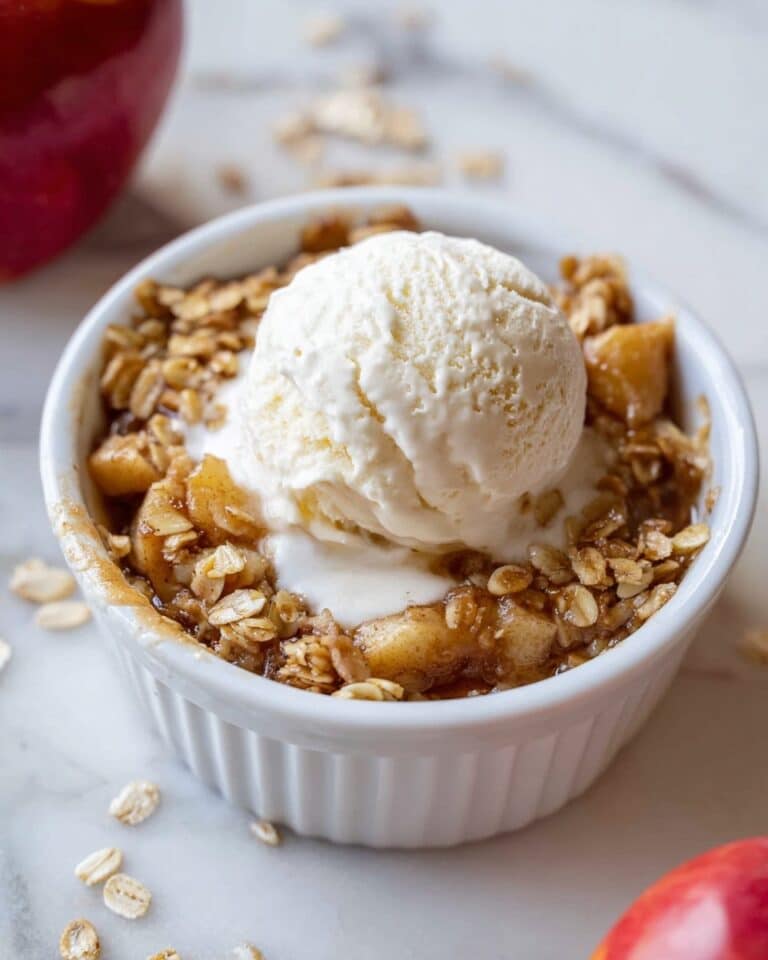 Single Serve Microwave Apple Crisp Recipe