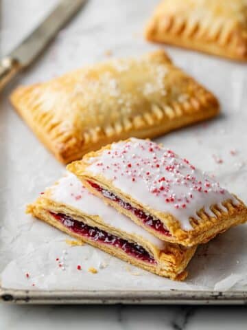 Keto Raspberry Pop Tarts (Sugar-Free & Gluten-Free) Recipe