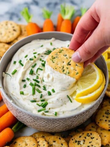 Creamy Clam Dip with Lemon and Chives Recipe